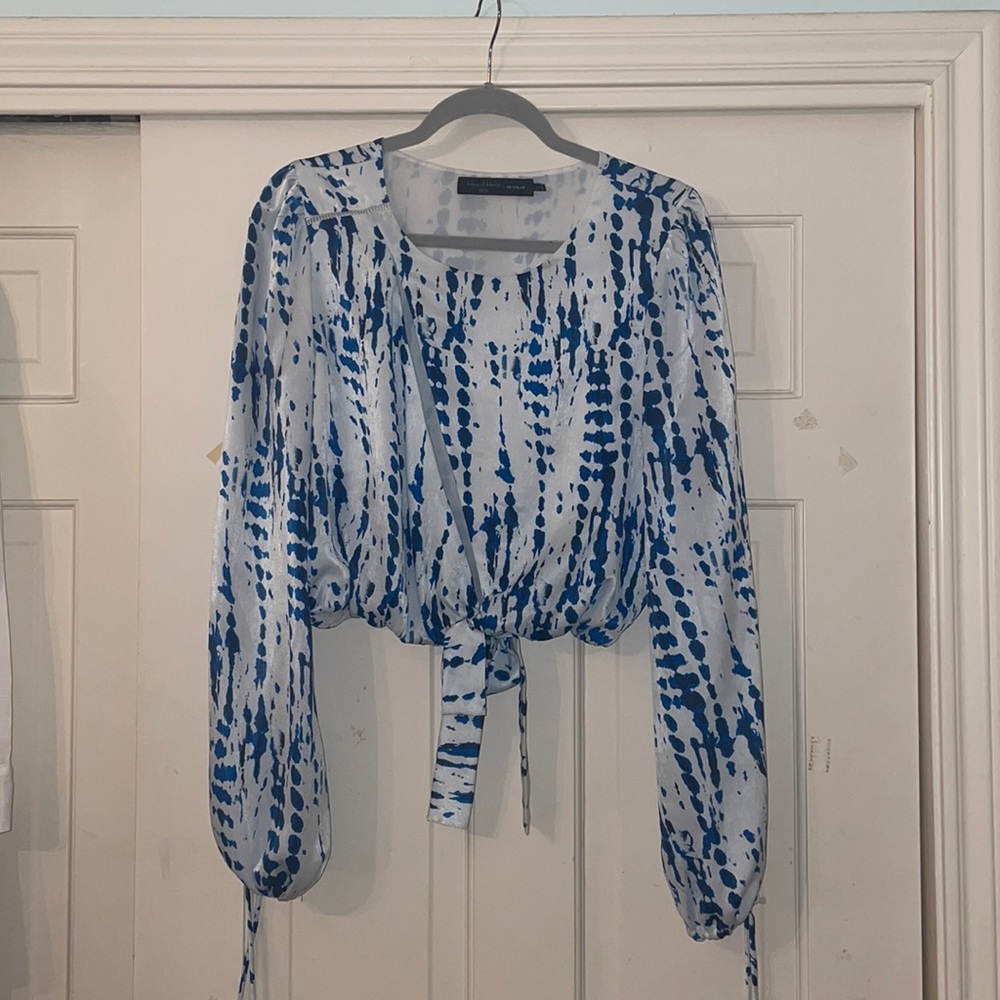 House of Harlow 1960 X Revolve collab blouse I M